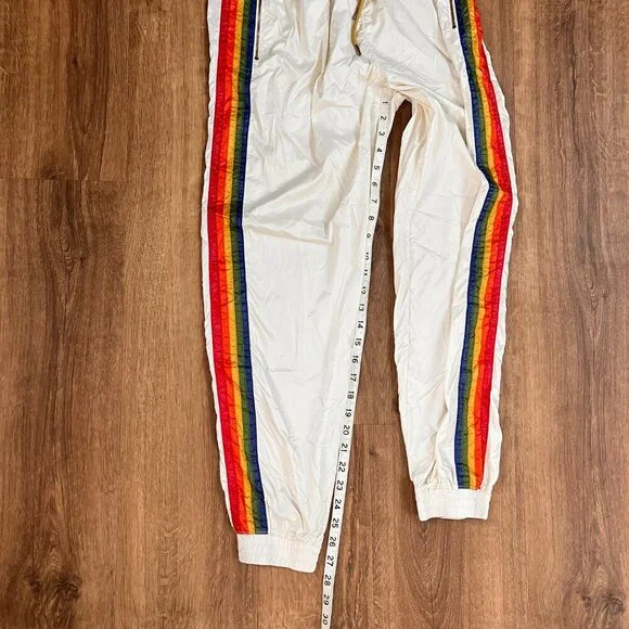 NWOT Aviator Nation 5 Stripe Dresden White Tracksuit Set Sz M